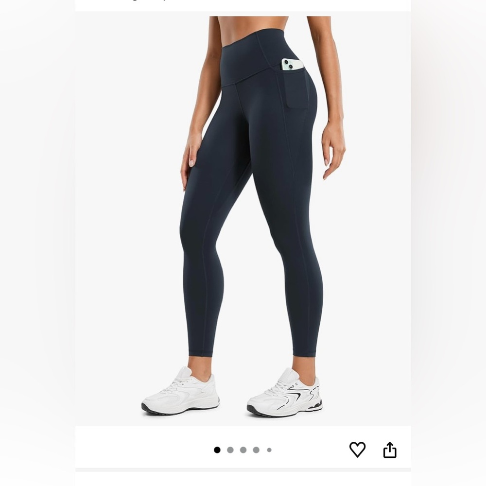 Women's Navy Leggings/Running Tights
